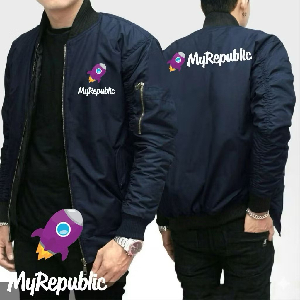 JAKET BOMBER WIFI MYREPUBLIC TERBARU