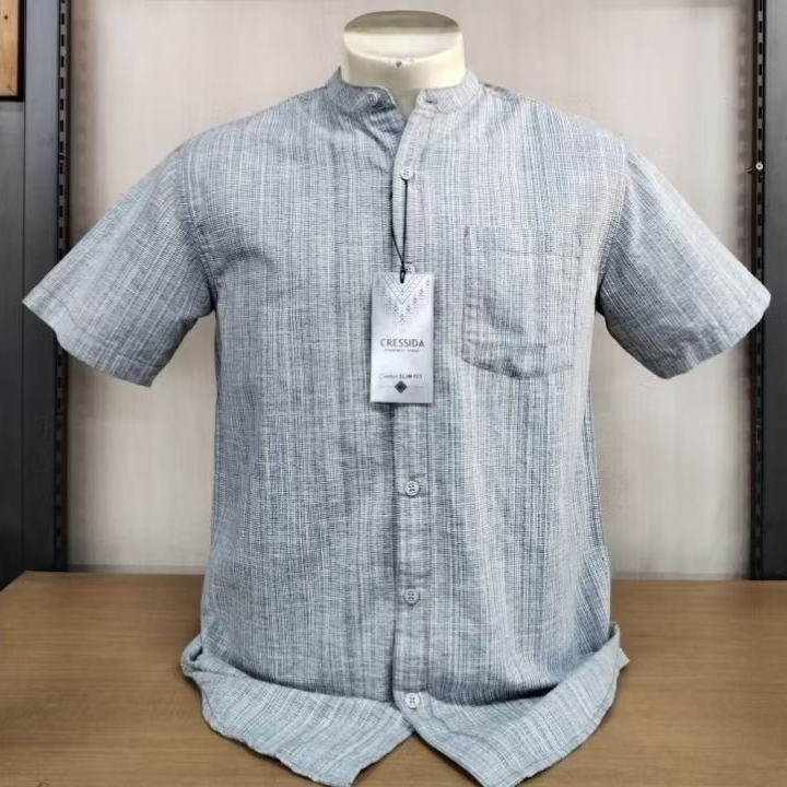 Cressida Kemeja Koko Lengan Pendek Slimfit