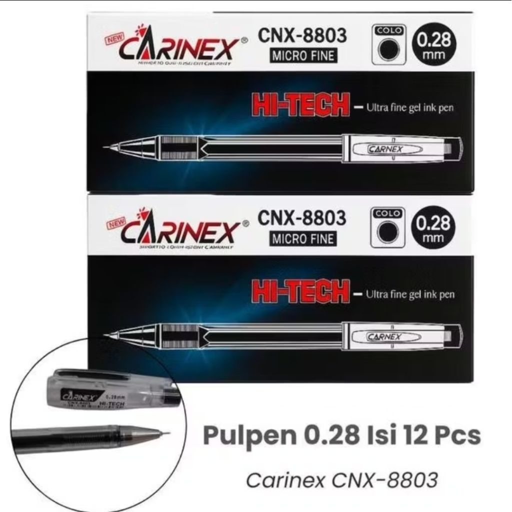 Pena gel Hi-Tech 0.28mm Carinex CNX-8803/ Hi-Tec Aigou AG-007HI