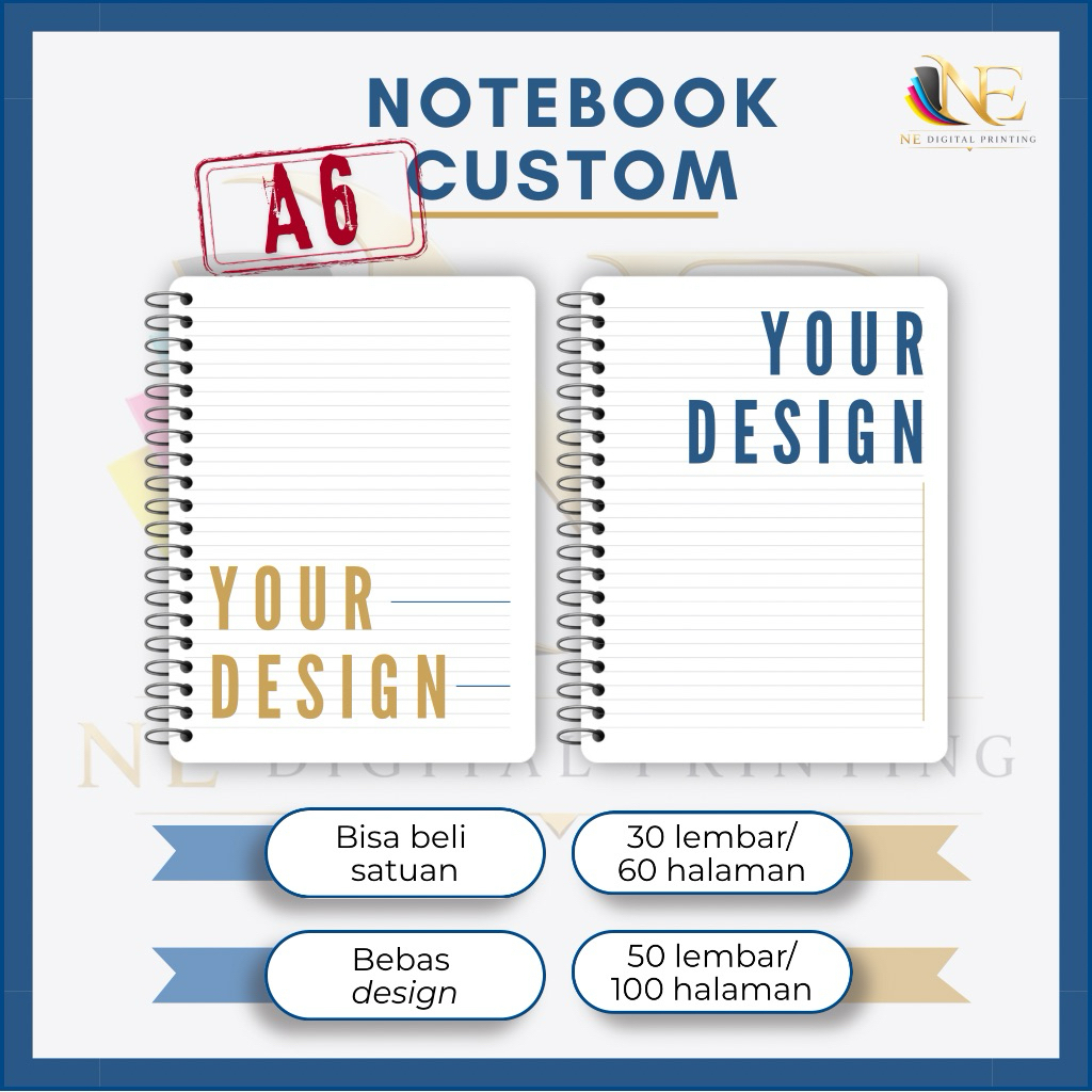 Notebook / Notebook A6 / Notebook custom / Notes / Notebook A6 Custom / Souvenir