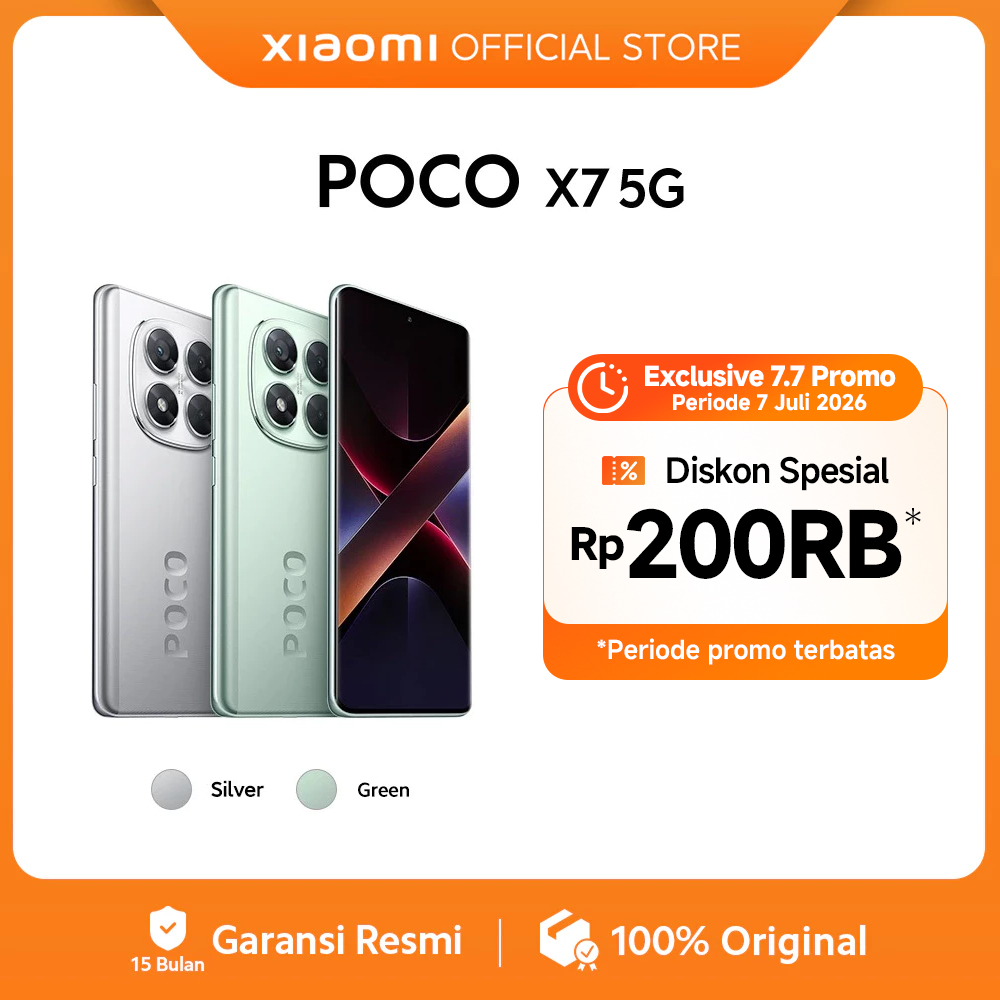 POCO X7 5G | Dimensity 7300-Ultra | CrystalRes 1.5K 120Hz AMOLED curved display | 50MP main camera w