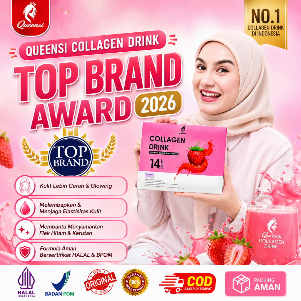 QUEENSI COLLAGEN DRINK Pemutih & Pencerah kulit