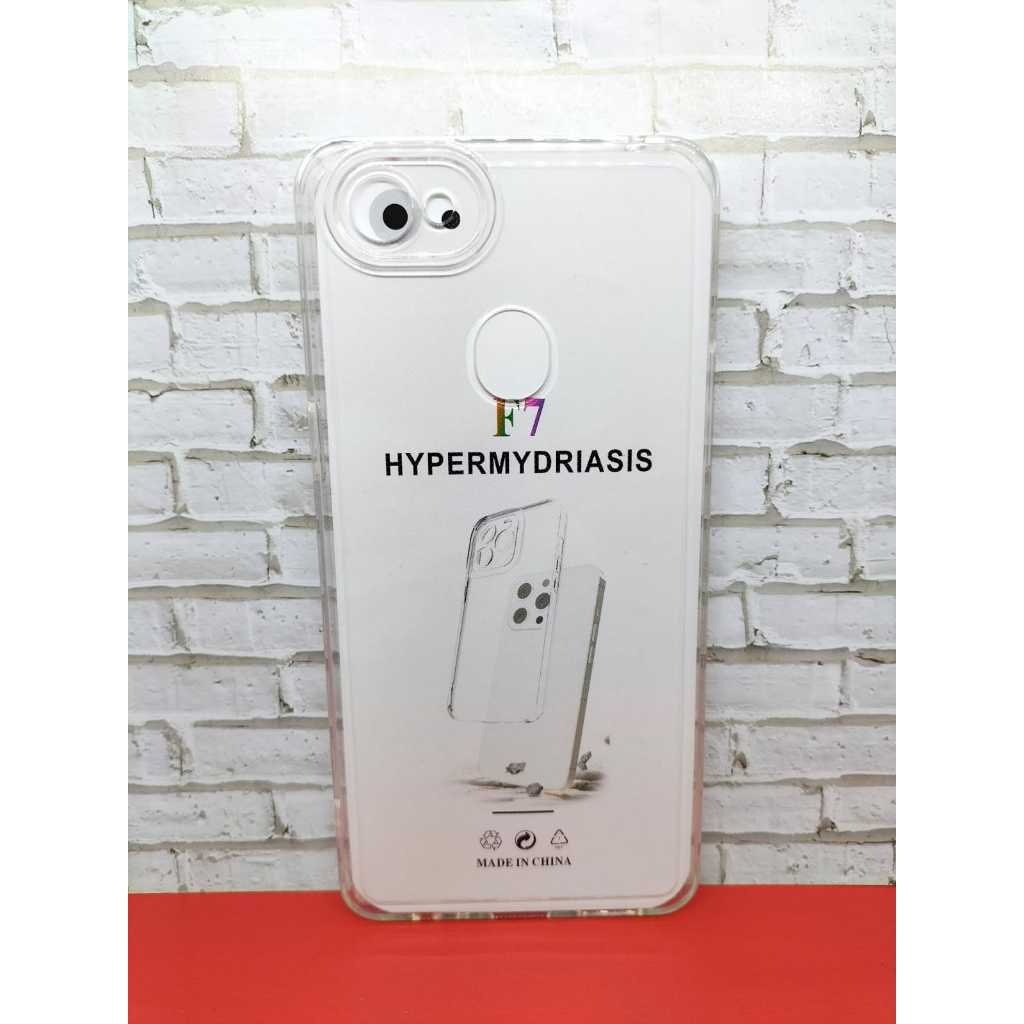 SOFTCASE BENING TRANSPARAN + PROTECT CAMERA OPPO F7 <POD>