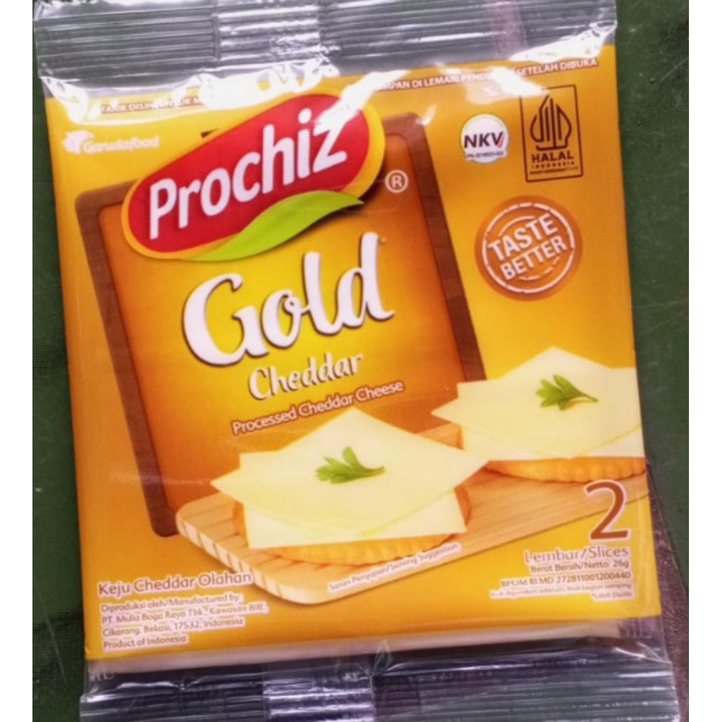 Keju prochiz slice (1 bungkus - isi 2 lembar) bukan serenceng