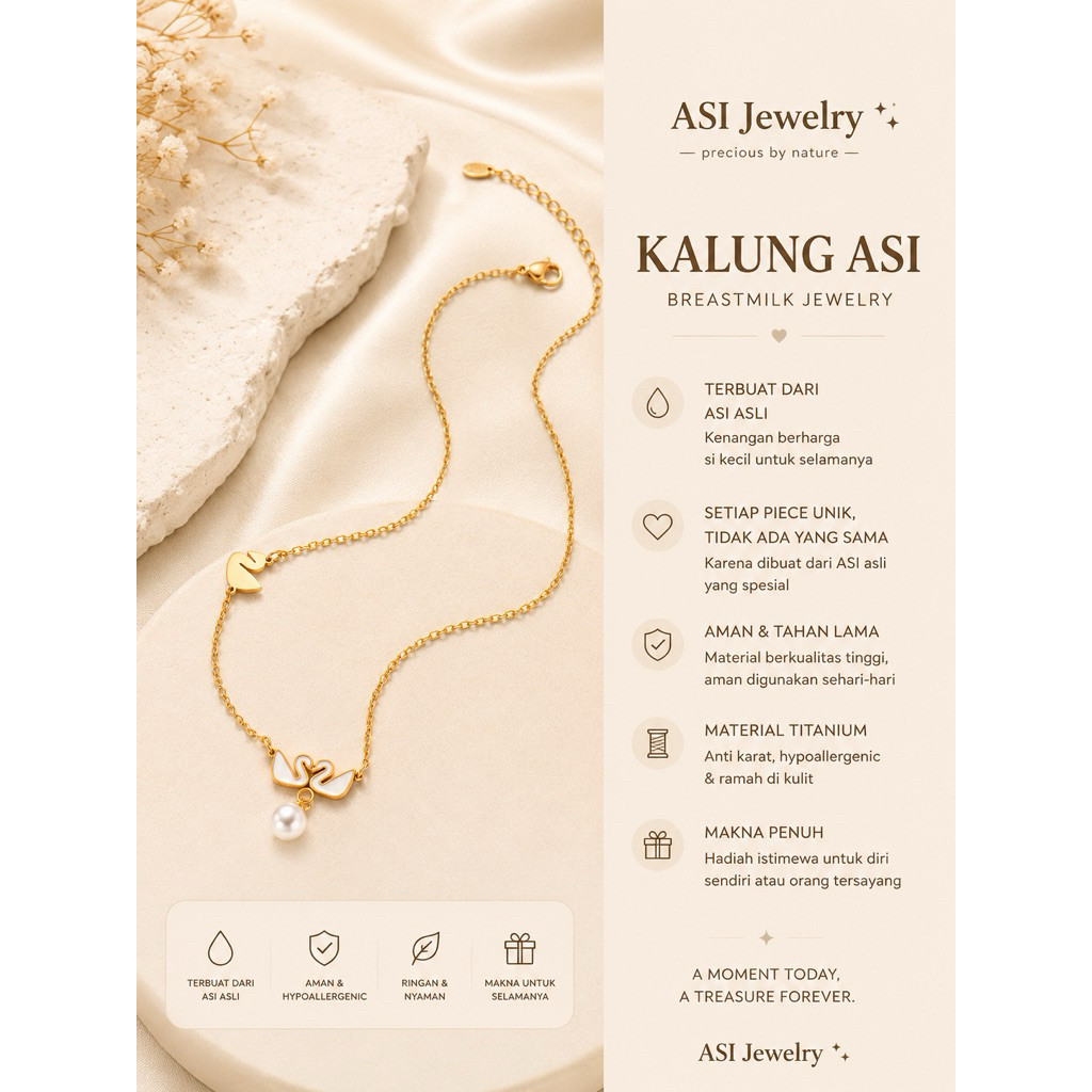 Breastmilk Memorial Jewelry – Kalung ASI Custom Bebek