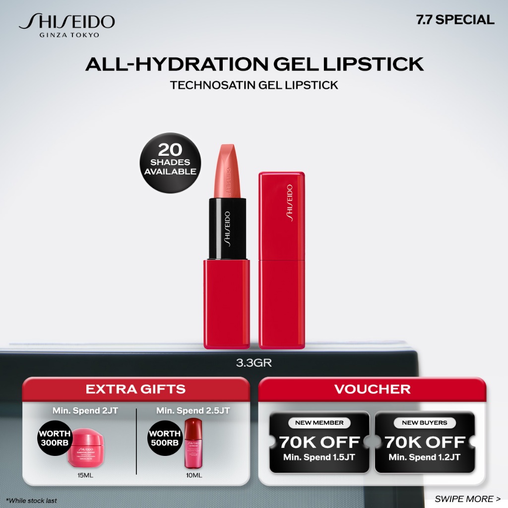 Shiseido Make Up TechnoSatin Gel Lipstick