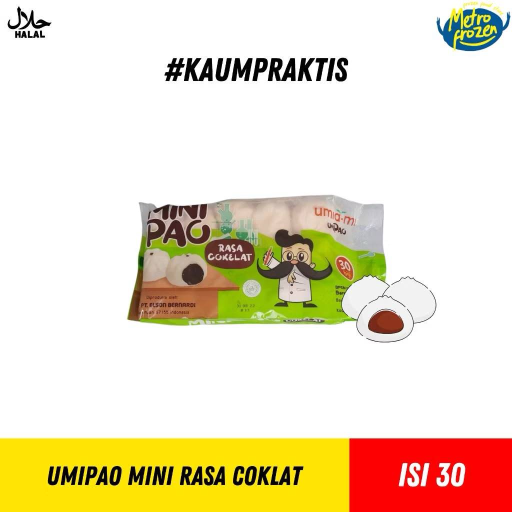 UMIPAO Bakpao Mini Coklat 30pcs //bakso kecil isi coklat //bakpao mini