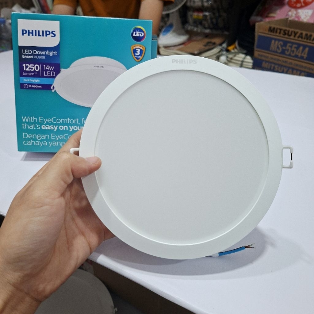 Philips Eridani Lampu downlight 14 watt lampu plafon led down light philips