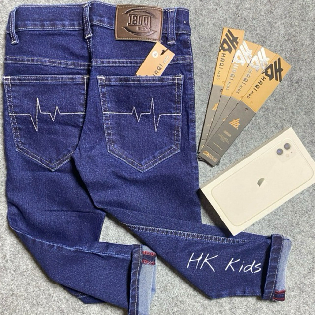 Celana jeans Selvedg Anak Laki-Laki 4-12 Tahun Standar Street