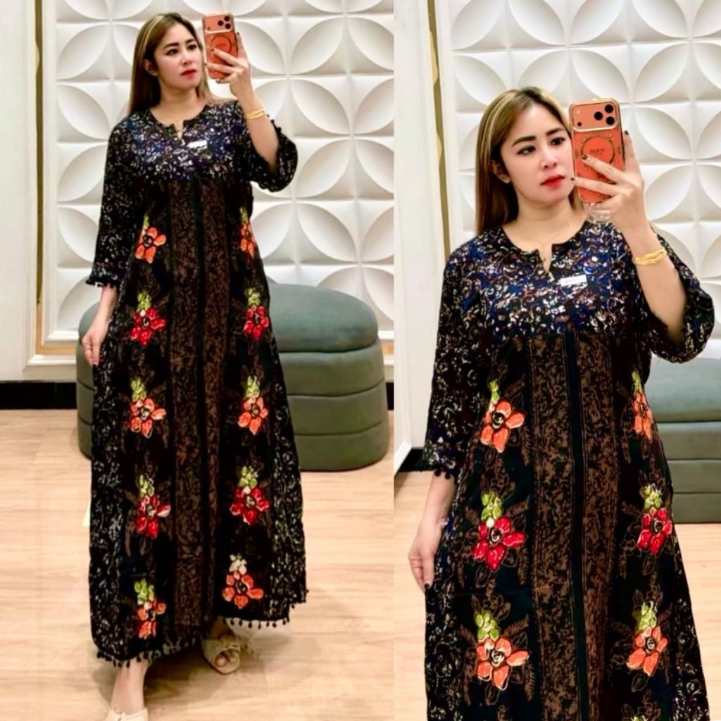 gamis tangan terompet mewah