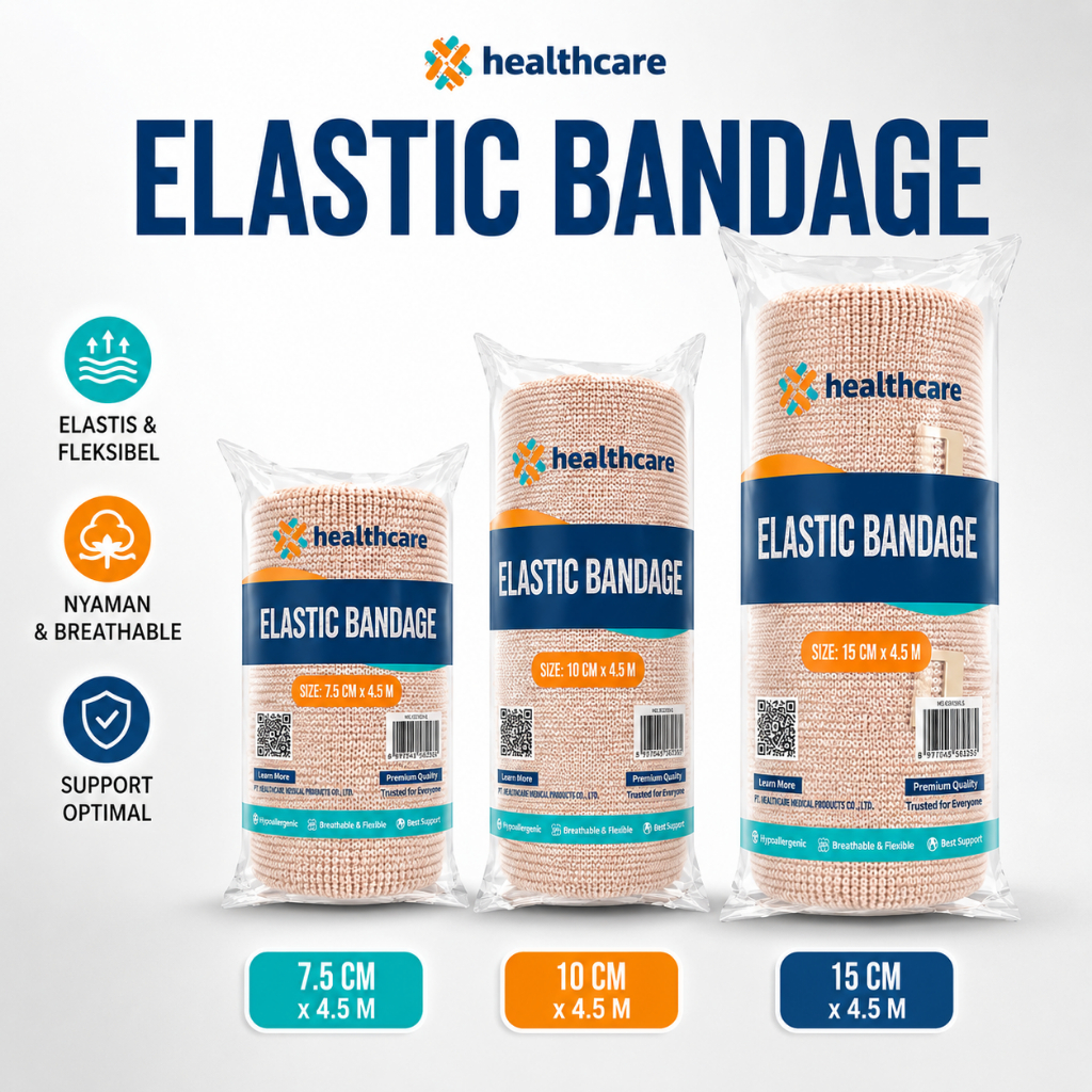 Perban Elastis Elastic Bandage Healthcare Verban Elastis Keseleo Cedera Olahraga Pembalut Tangan Kak