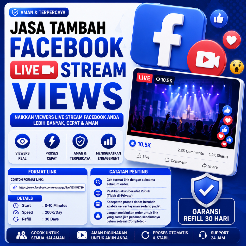 Facebook Live Stream Views | Jasa Views Live Streaming Facebook