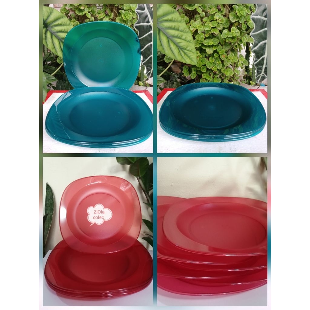 Crystaline plate tupperware / piring crystal tupperware (4)