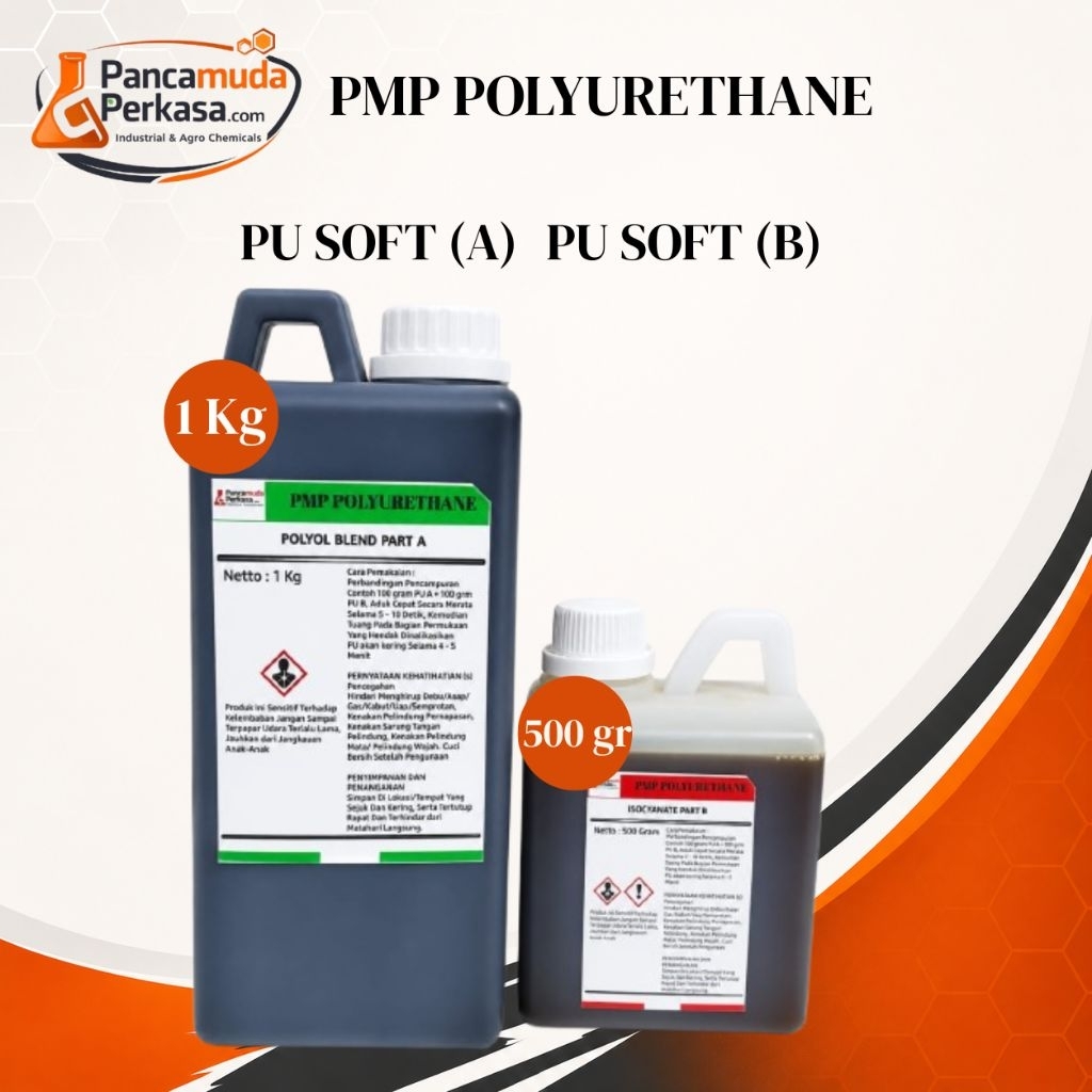 PU Foam Flexibel Hitam (Busa Eva) Pu A 1kg Pu B 500ml