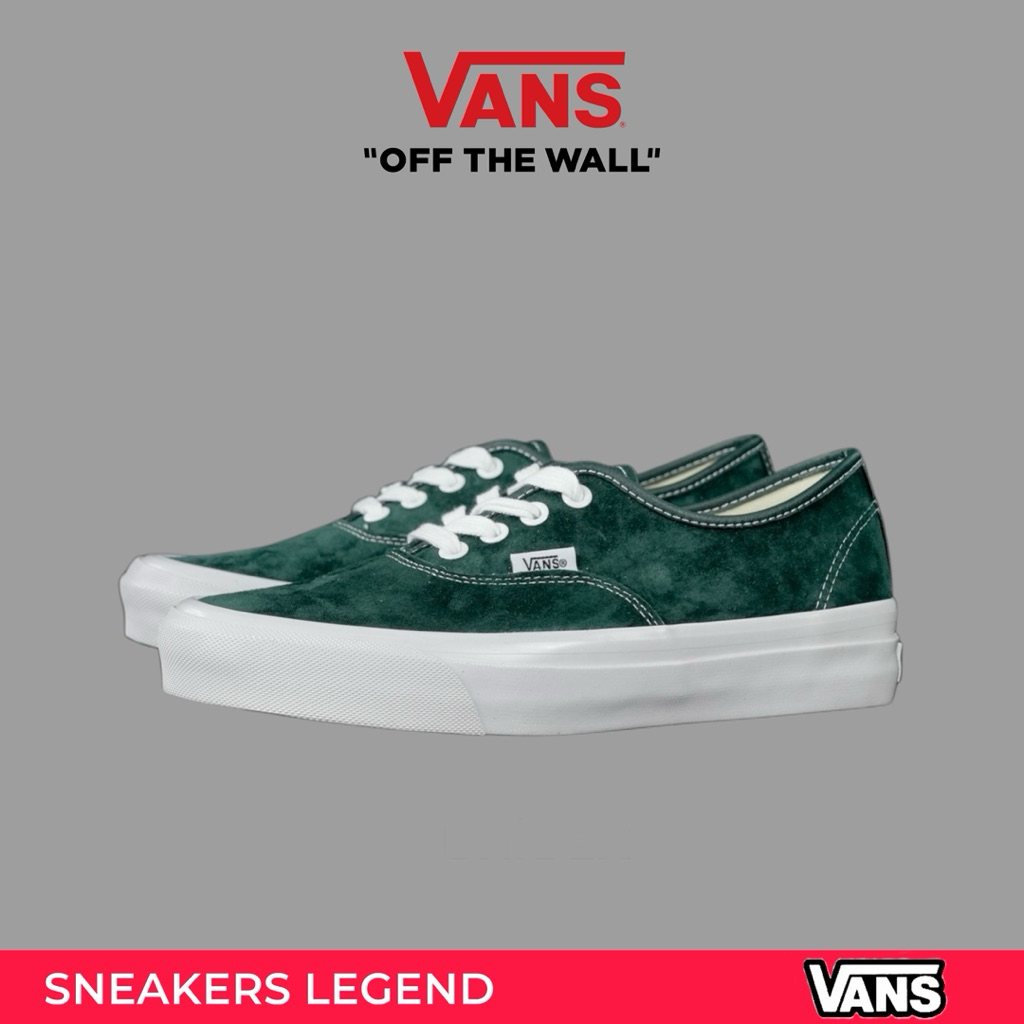 Vans PR Authentic 44 Dark Green Suede Original Bnib Free Paperbag Double Box