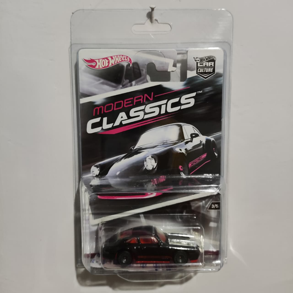 Hot Wheels Premium Modern Classics Porsche 964 Hitam [FREE PROTECTOR]