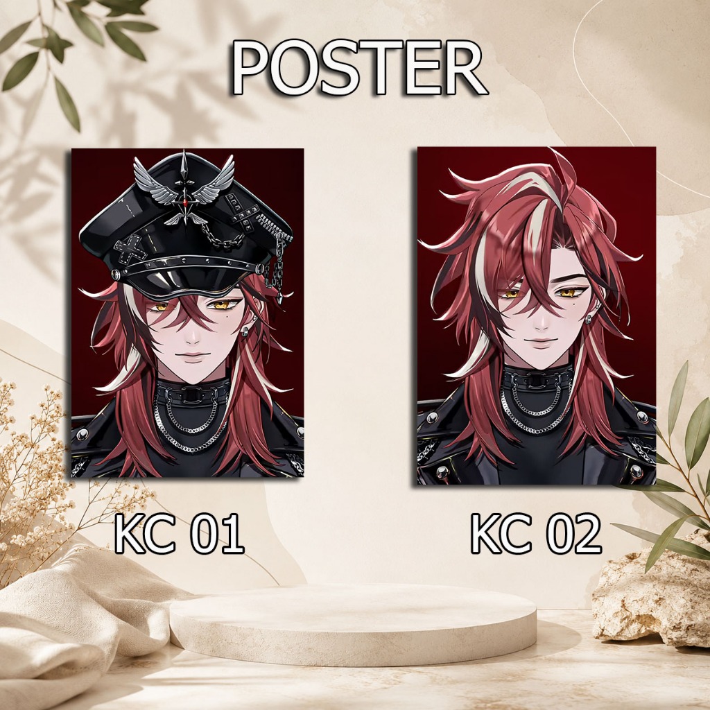 POSTER VTUBER HARRIS CAINE UKURAN A3 PREMIUM HIGH QUALITY