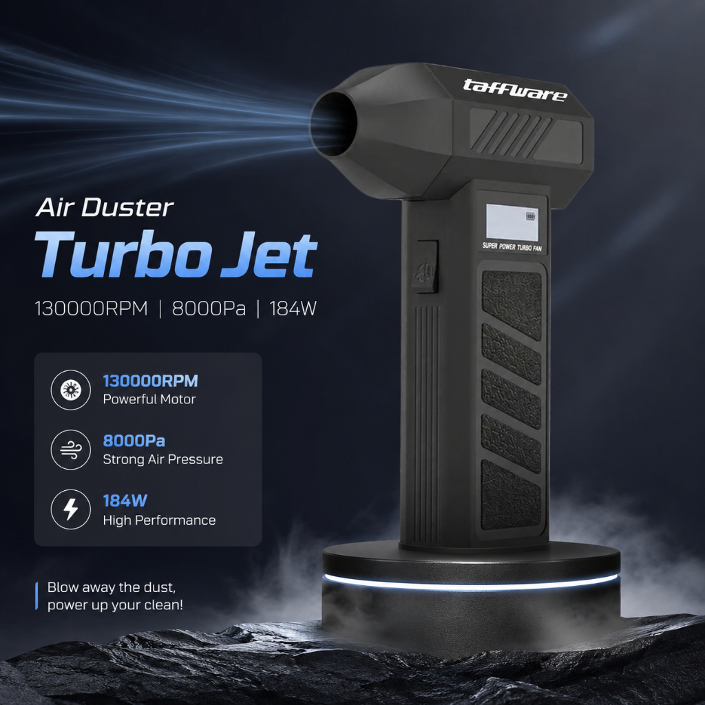 Air Duster Blower Vacuum Turbo Jet Fan 130000RPM 8000Pa 184W