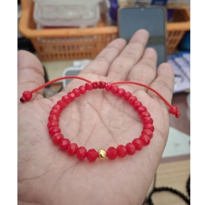 Gelang Ceko Merah Emas 0,1 gram Semar Jawa