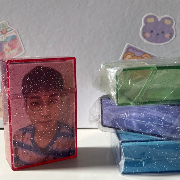 STORAGE BOX PHOTOCARD KPOP TOP LOADER ACRYLIC ORGANIZER SERBAGUNA PORTABLE Kotak Rokok Portable Baha