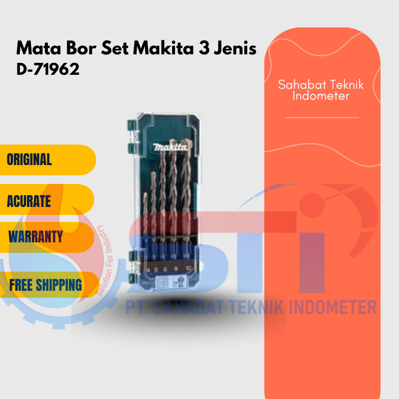 Jual mata bor set makita 3 jenis D 71962