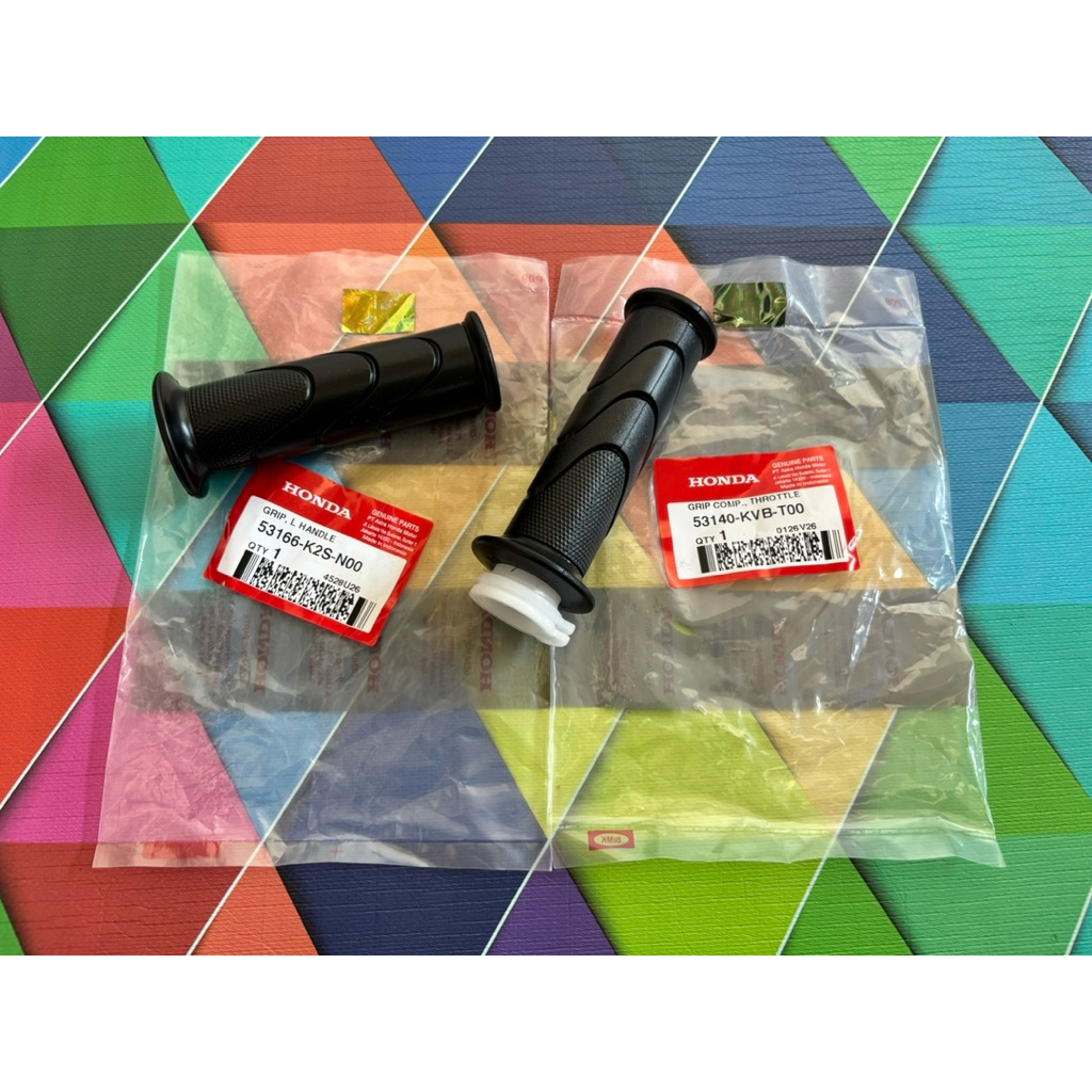 Grip L R K2S KVB - Handfat Handgrip Beat Fi Spacy Fi Vario 125 KZR Supra X 125 Helm In Karbu Origina