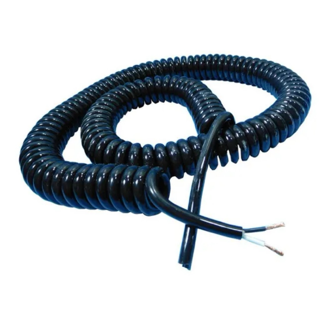 kabel spiral / spiral kabel panjang 3m, 6m 2x1,5mm