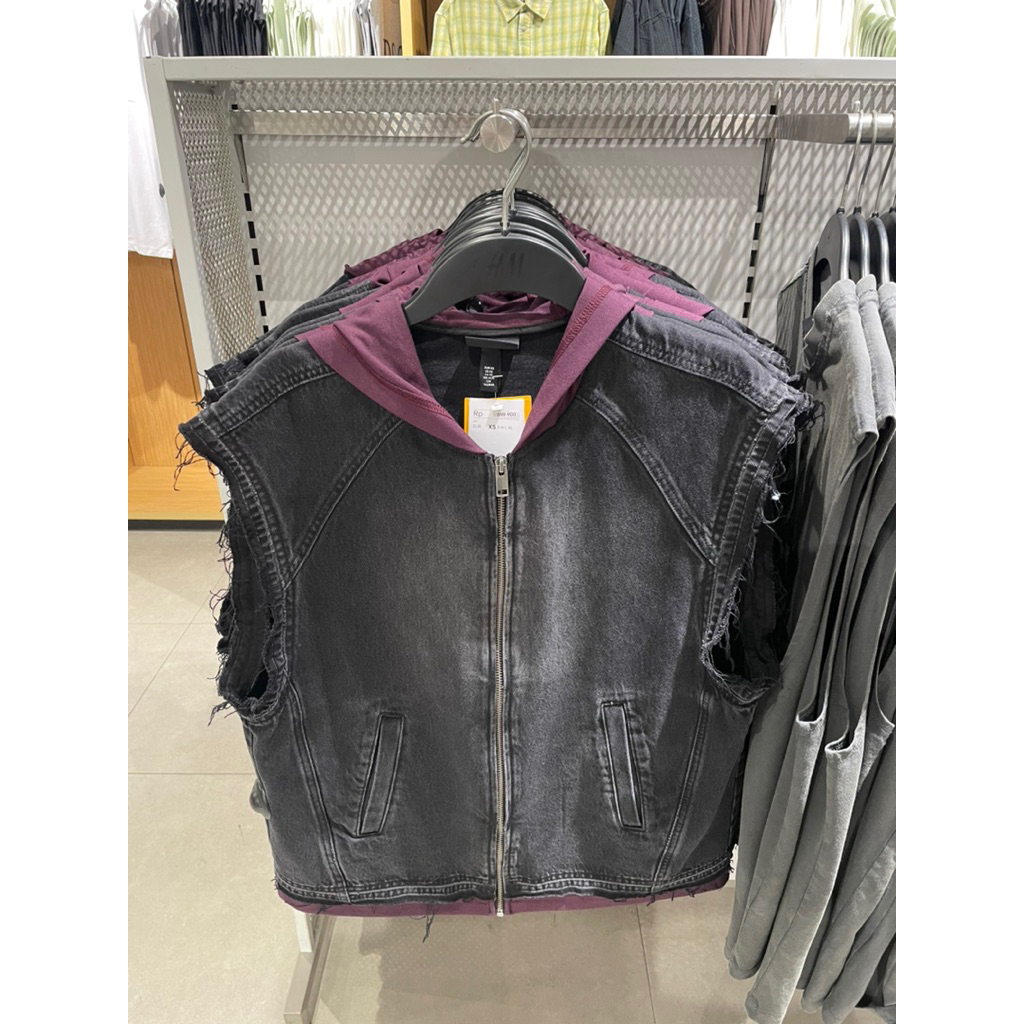 Vest denim cowok ( h&m )