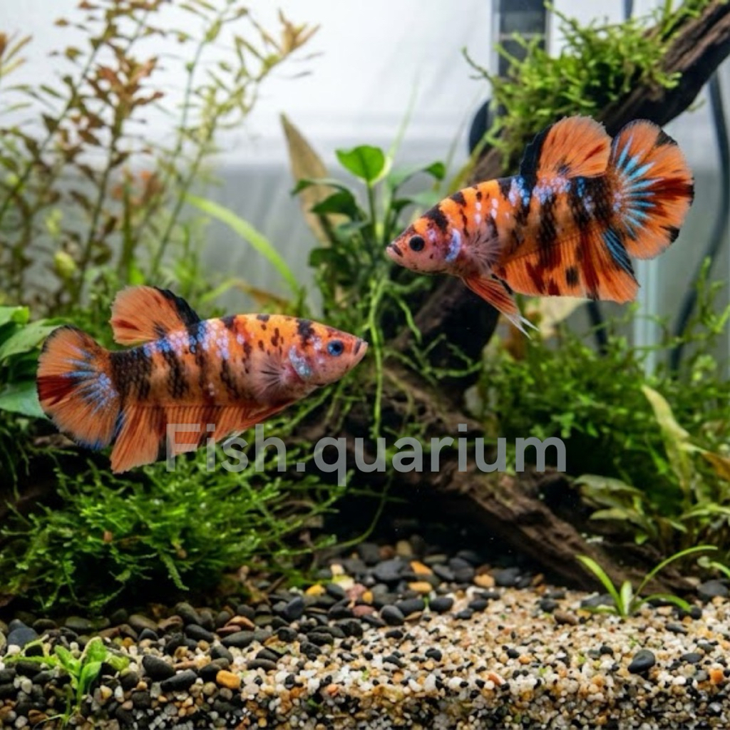 Ikan cupang giant nemo galaxy (1 Pair) Grade indukan | Fish.quarium quality