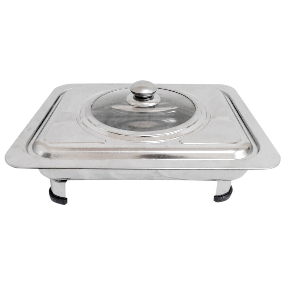 Kalno Tempat Prasmanan Set Wadah Saji Lauk Sayuran / Prasmanan set Silver 555 SA