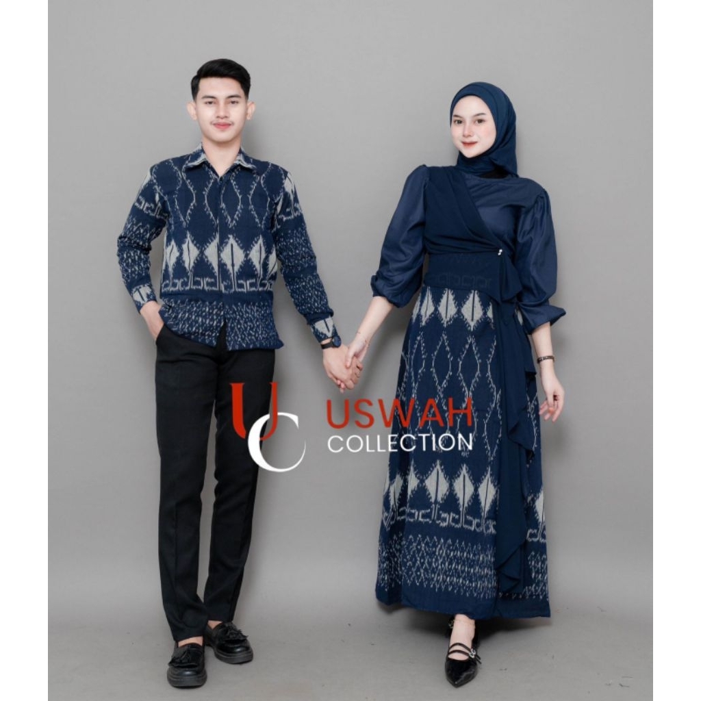 KARINA NAVY COUPLE TENUN - BAJU TENUN COUPLE NAVY