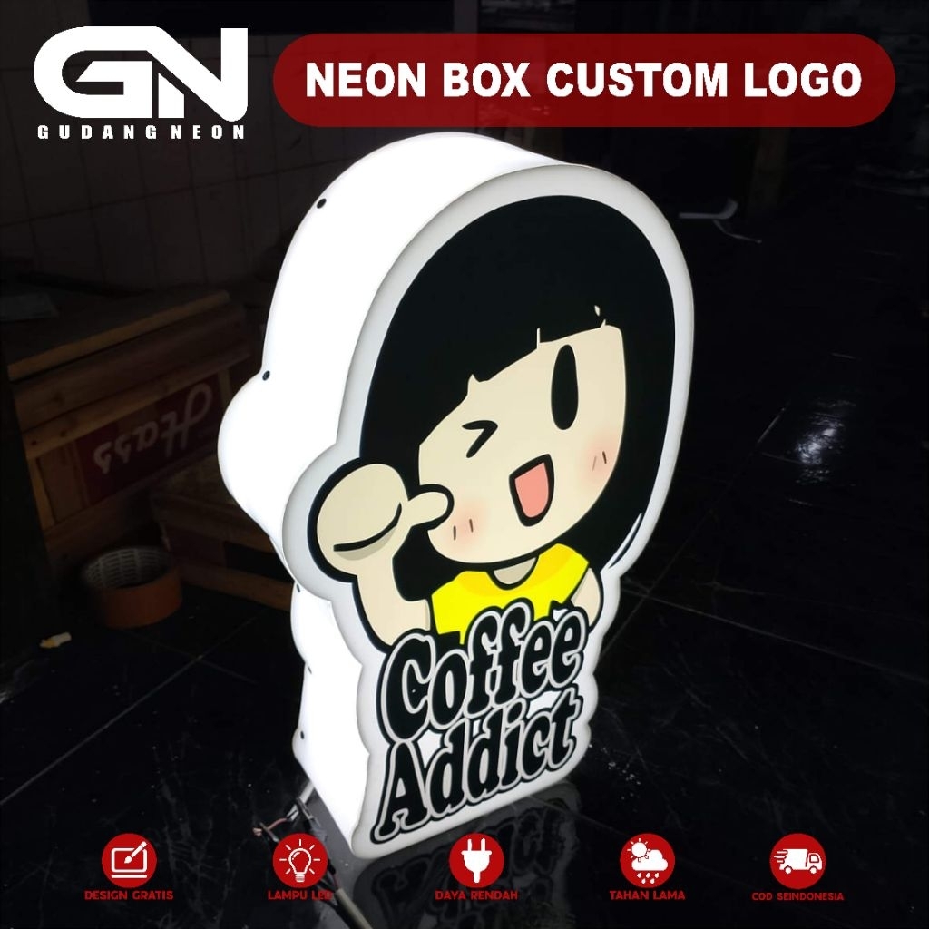NEON BOX BENTUK CUSTOM UKURAN