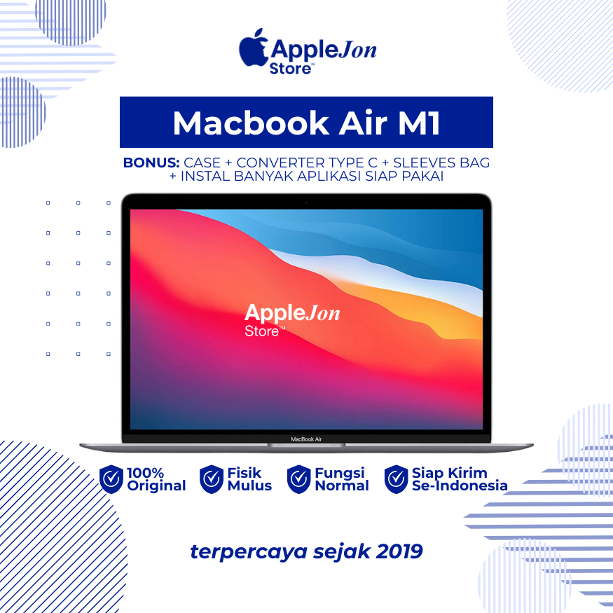 Macbook Air M1 Second Like New Berkualitas & Bergaransi hanya di AppleJon Store
