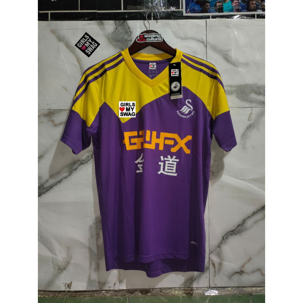 jersey Swansea city retro away 2013-14 go bnwt