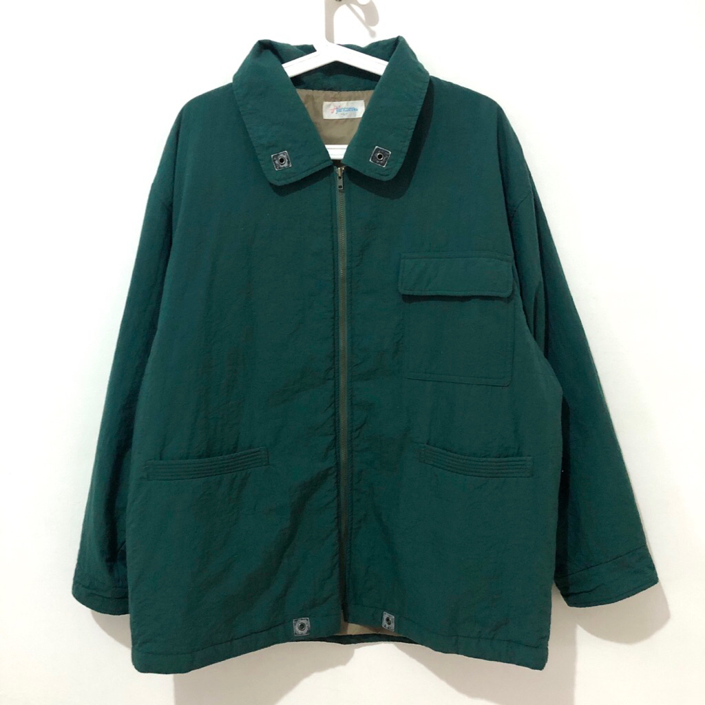 Jantzen chore jacket green hunter 74x64