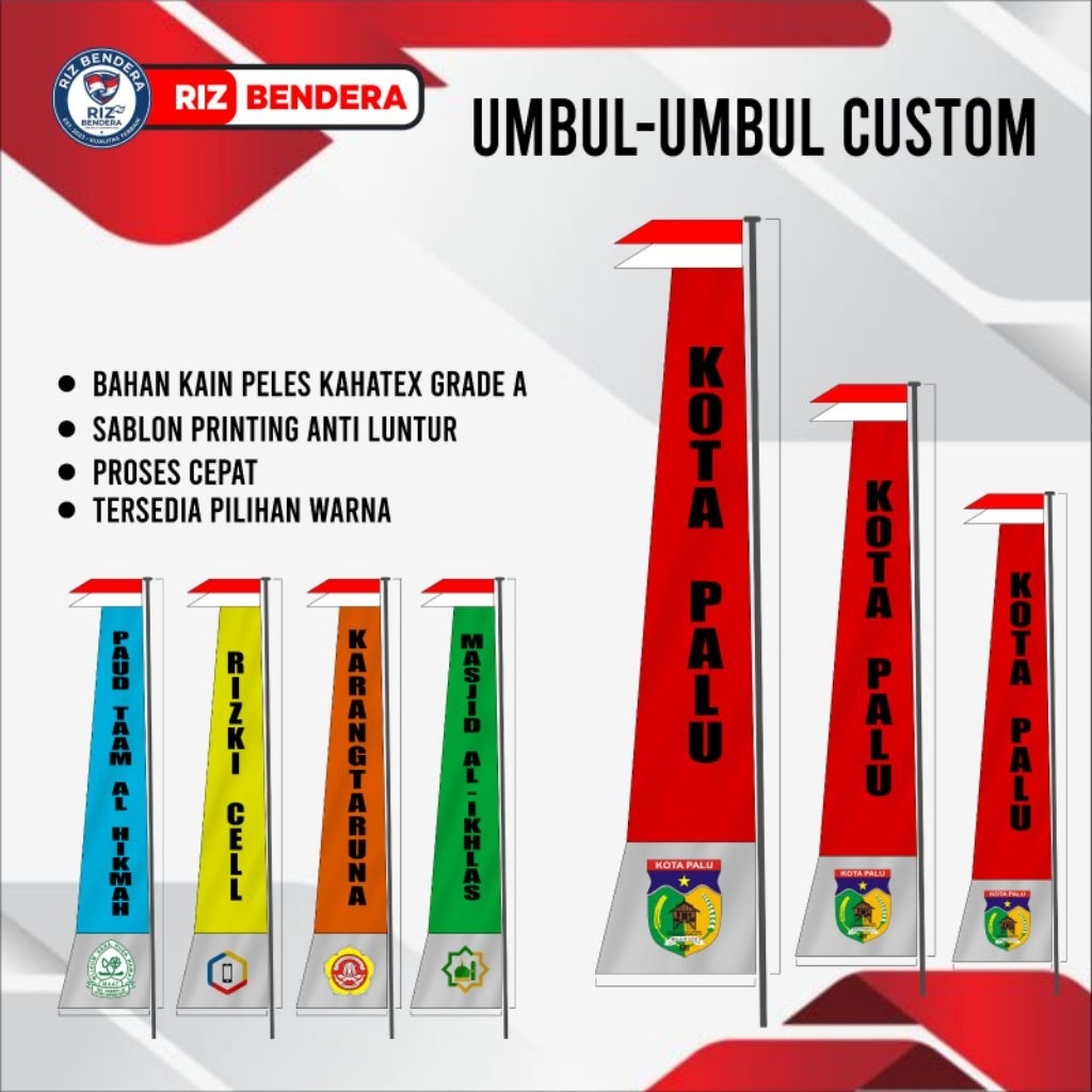 umbul-umbul costum premium