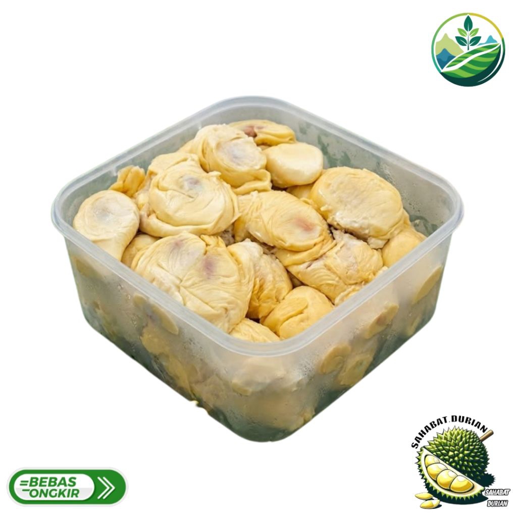 Durian montong | Durian montong kupas 1000 gram | Durian montong manis legit