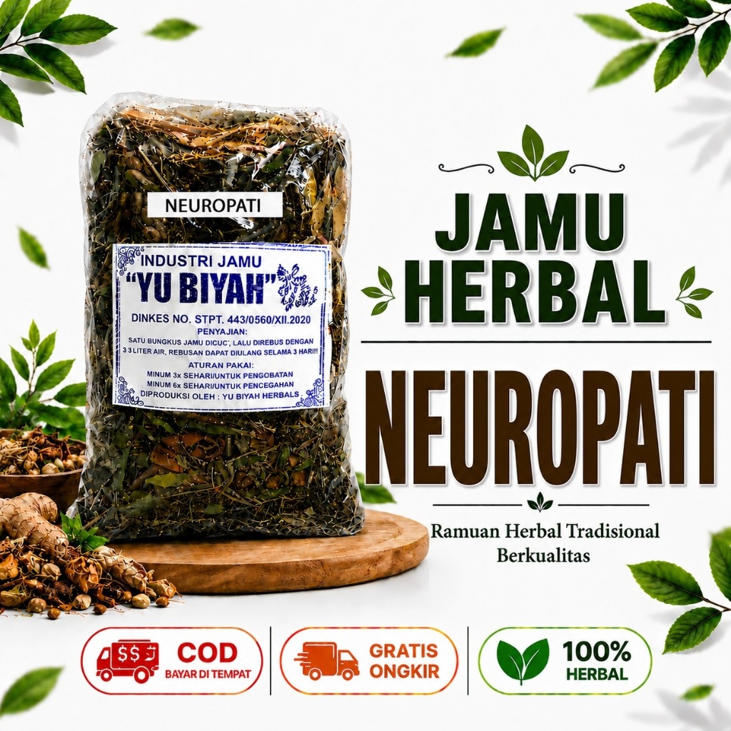 Jamu Godok Neuropati / Obat Tradisional Kebas Tangan dan Kaki / Obat Herbal Neuropati paling Ampuh
