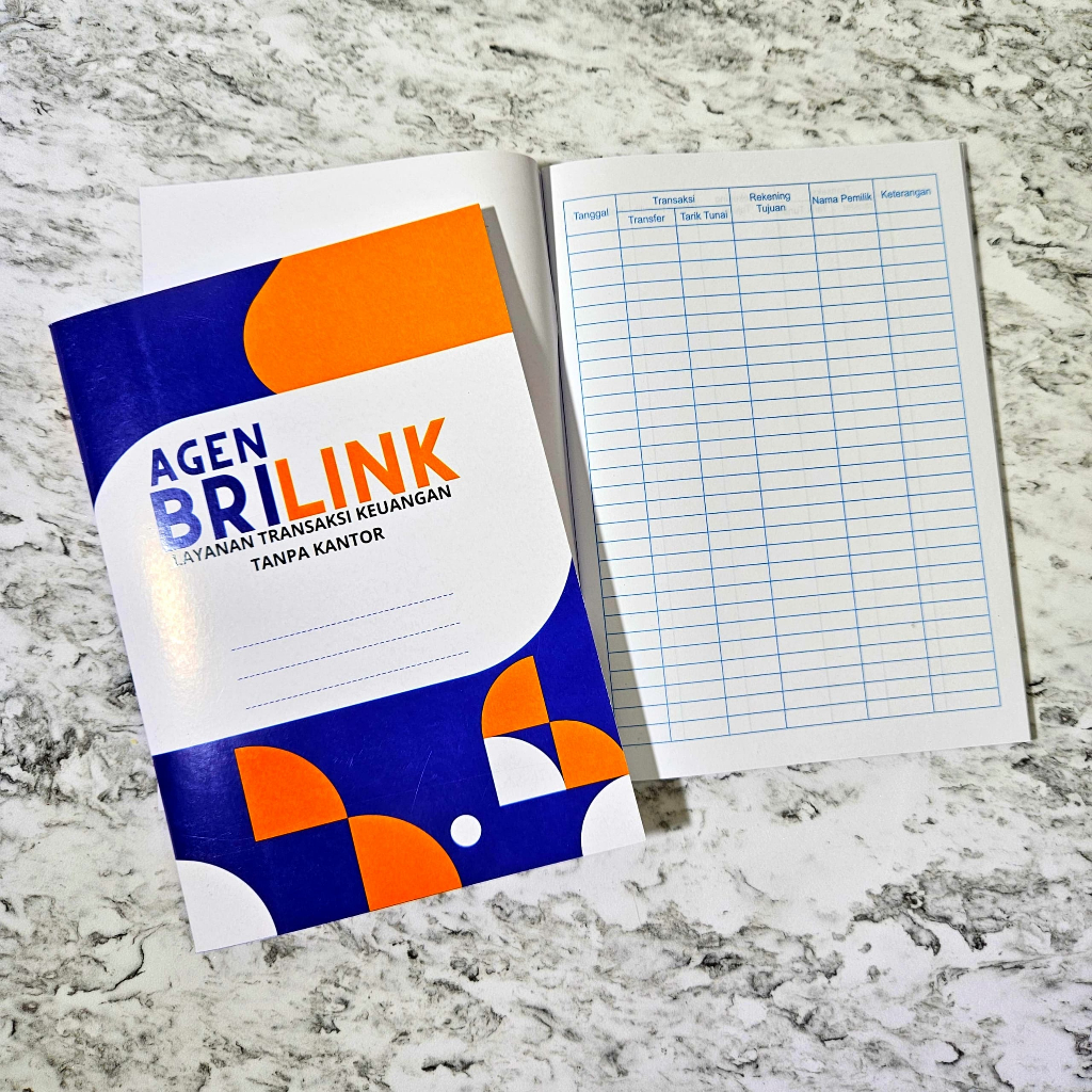 BUKU TRANSAKSI BRILINK BUKU KAS BRILINK,MANDIRI DAN BNI JILID STEPLES