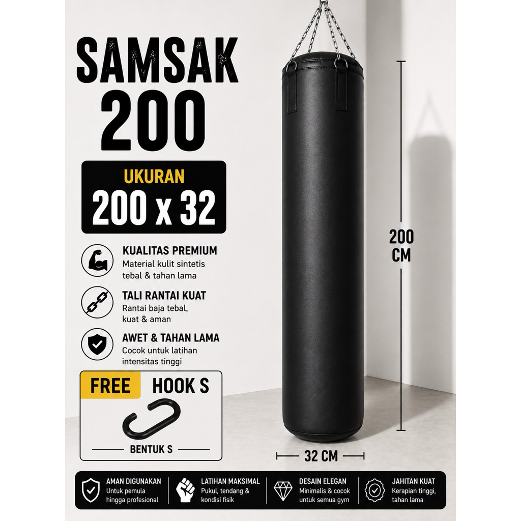 Samsak / samsak 200 / samsak muaythai / samsak gantung / samsak tinju