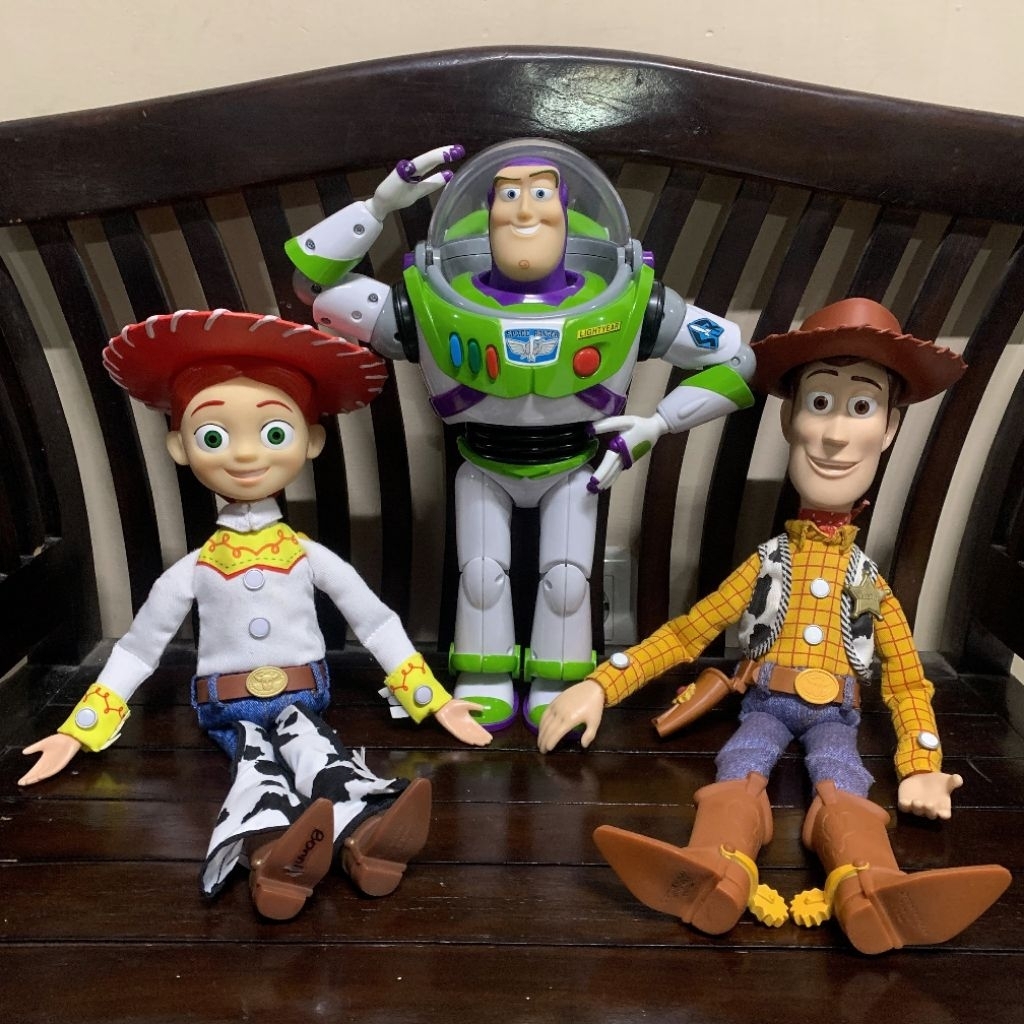 (READY) Toy story buzz woody jessie rex ham mr potato alien slinky dog zurg be poop figure bandai sh