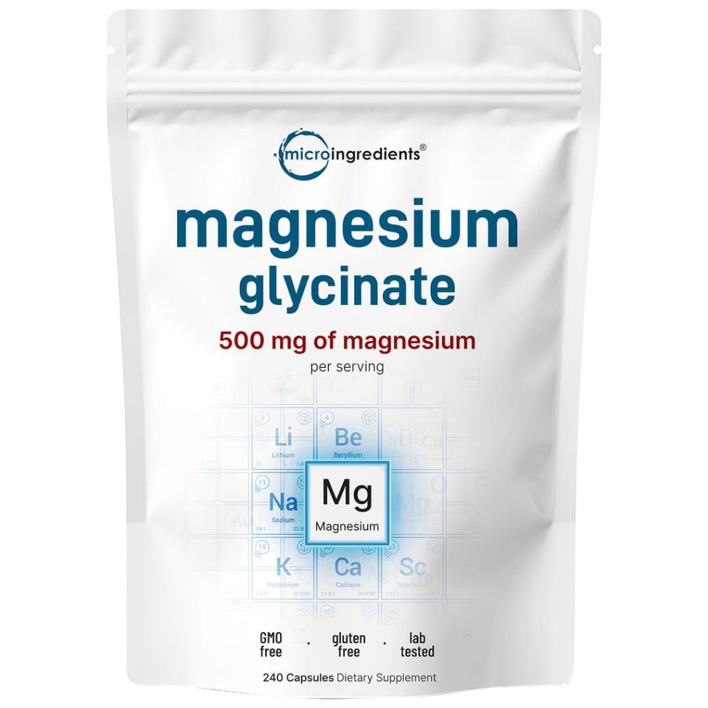 FlashSale MICROINGREDIENTS MAGNESIUM GLYCINATE 500Mg Of Magnesium 240 Capsule 100% Import Original U