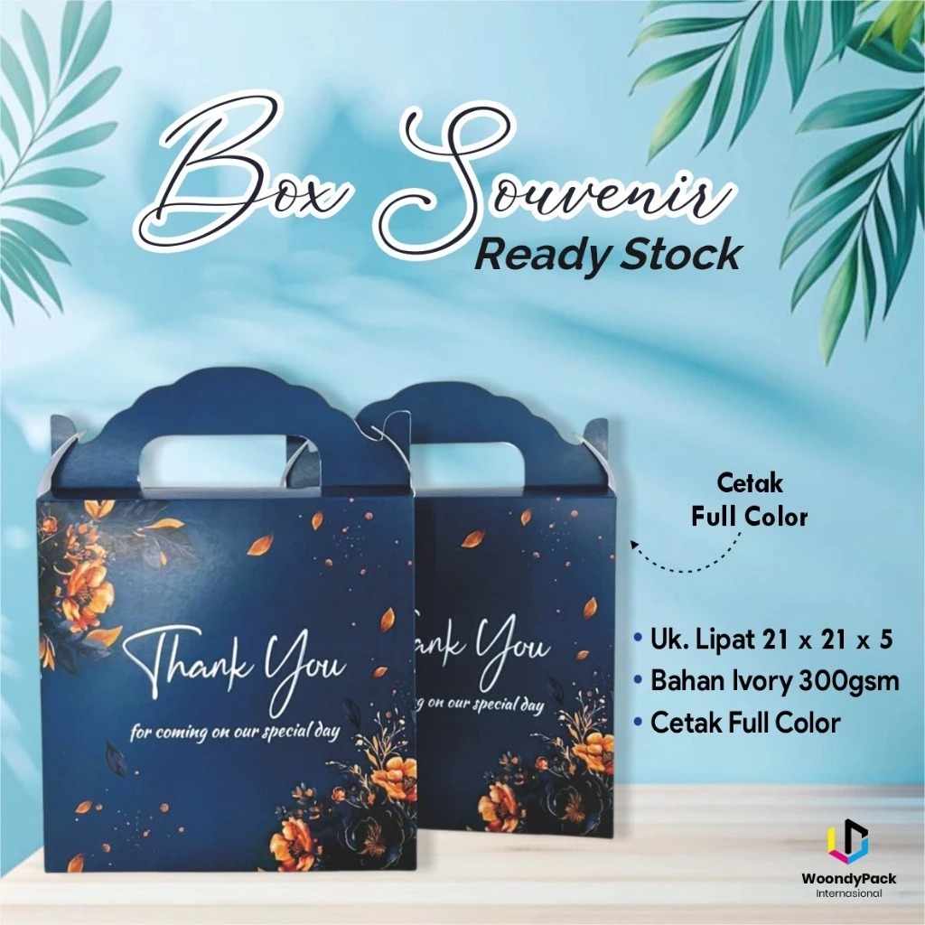 (100 pcs) Box Piring Souvenir Piring handle Tebal - Box Souvenir Premium Ready Stock BSP