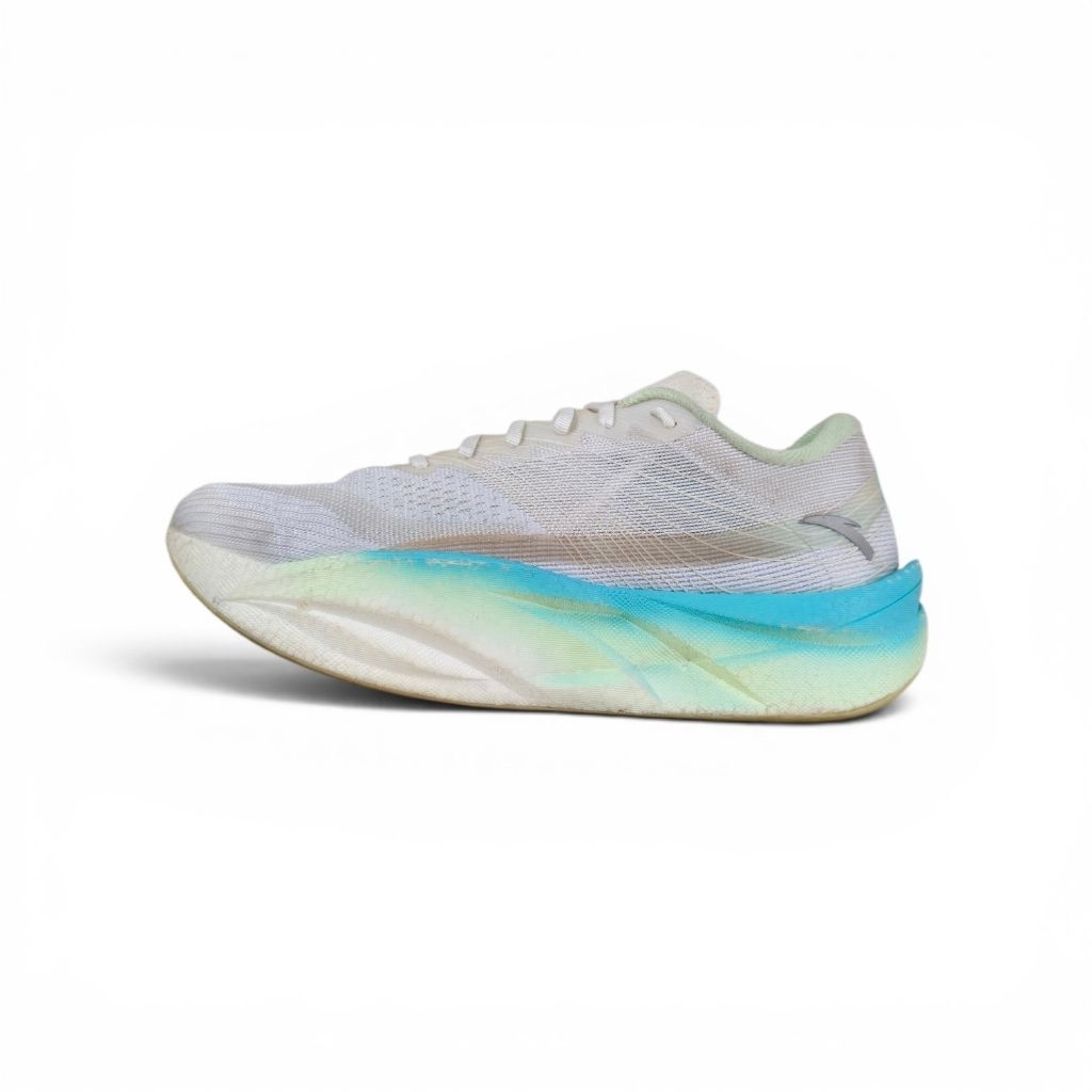 Sepatu lari marathon ANTA C202 6.0 'White Green' Full carbon plate