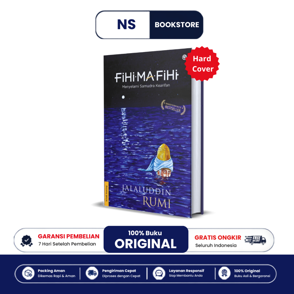 NS Bookstore - Fihi Ma Fihi Hard Cover - Jalaluddin Ar Rumi - Penerbit Qaf