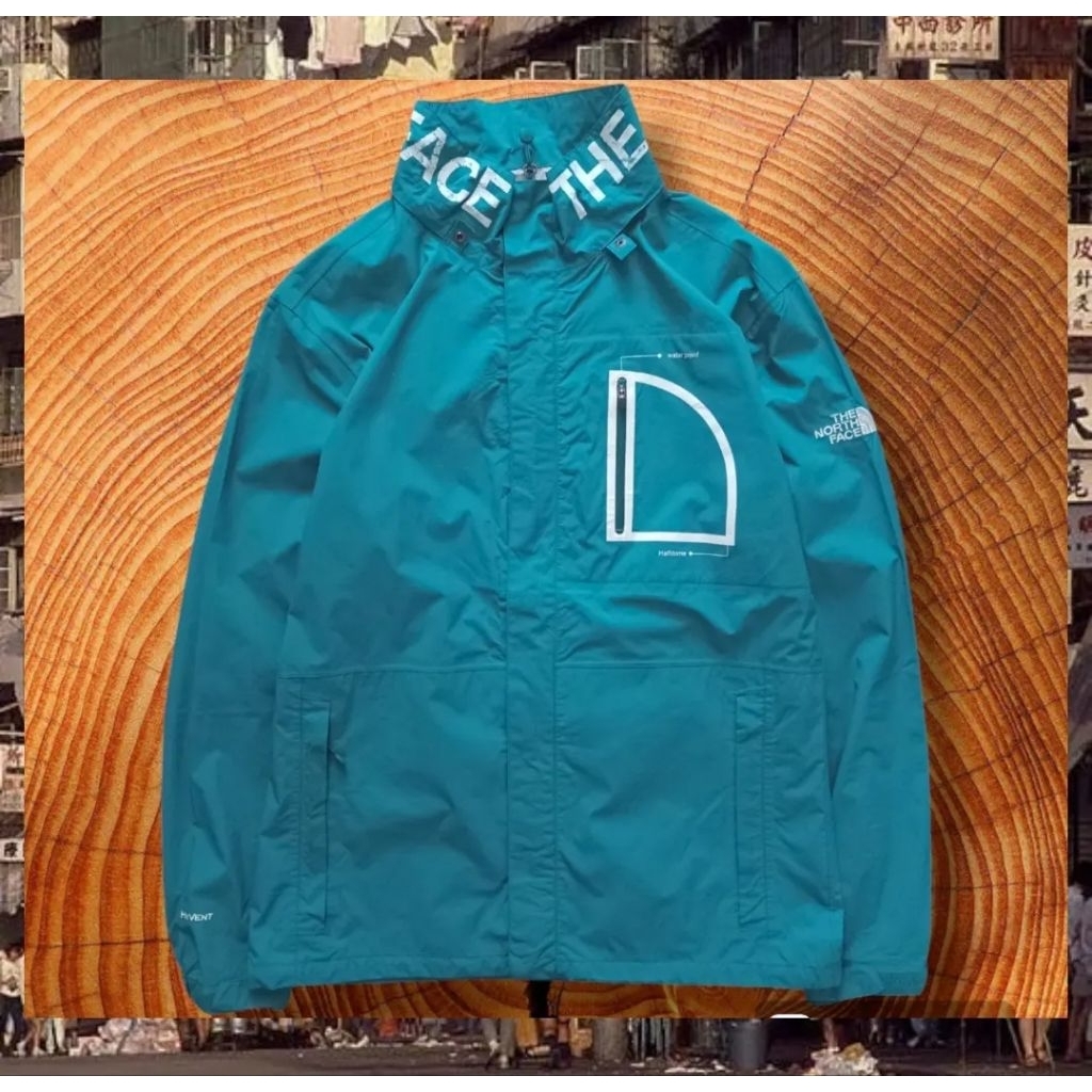 Jaket the N0rth Fac3 TNF Hyvent Hijau tosca