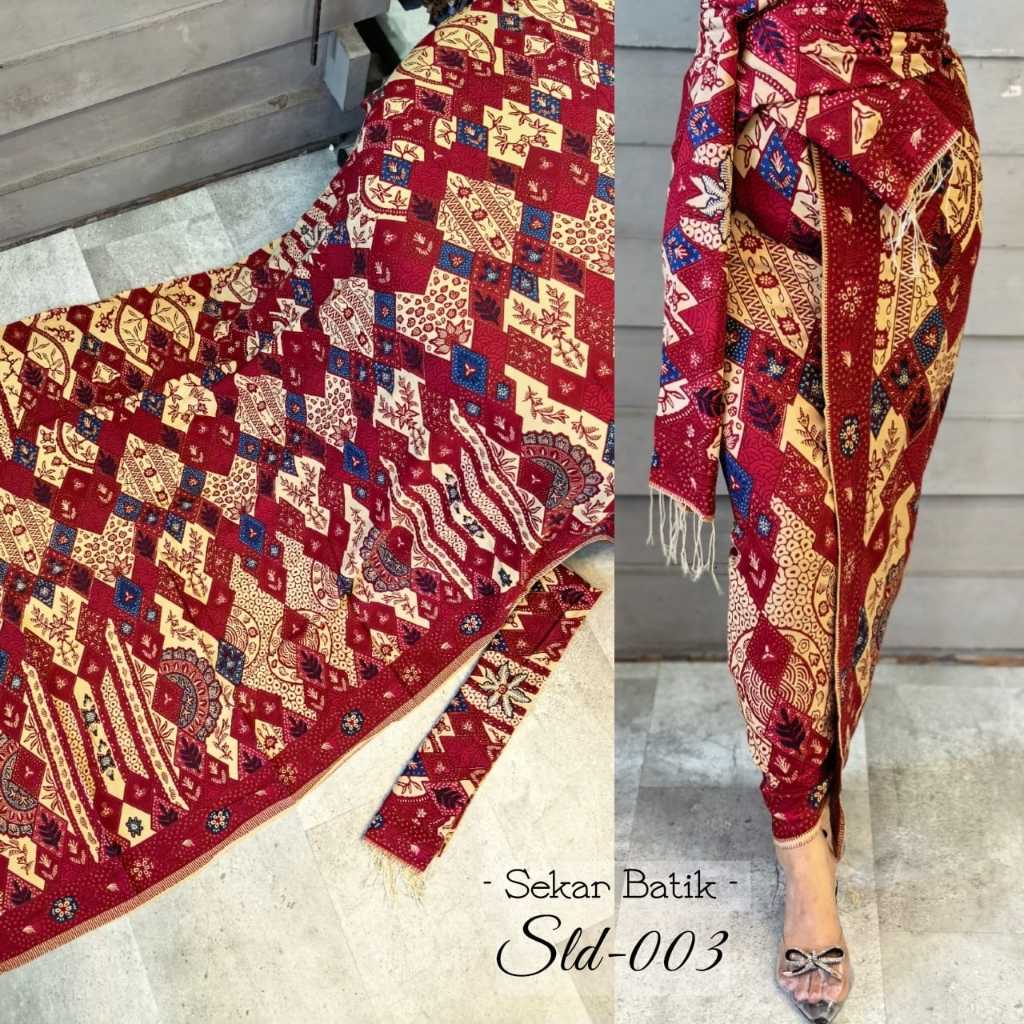 Sekar Batik - Batik paris setelan selendang SLD - Panjang 225 cm - Lebar 110 cm