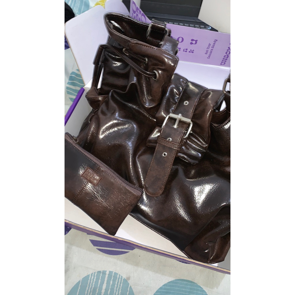 Preloved Tako Bag Tara Tote Bag Totebag Baked Brown