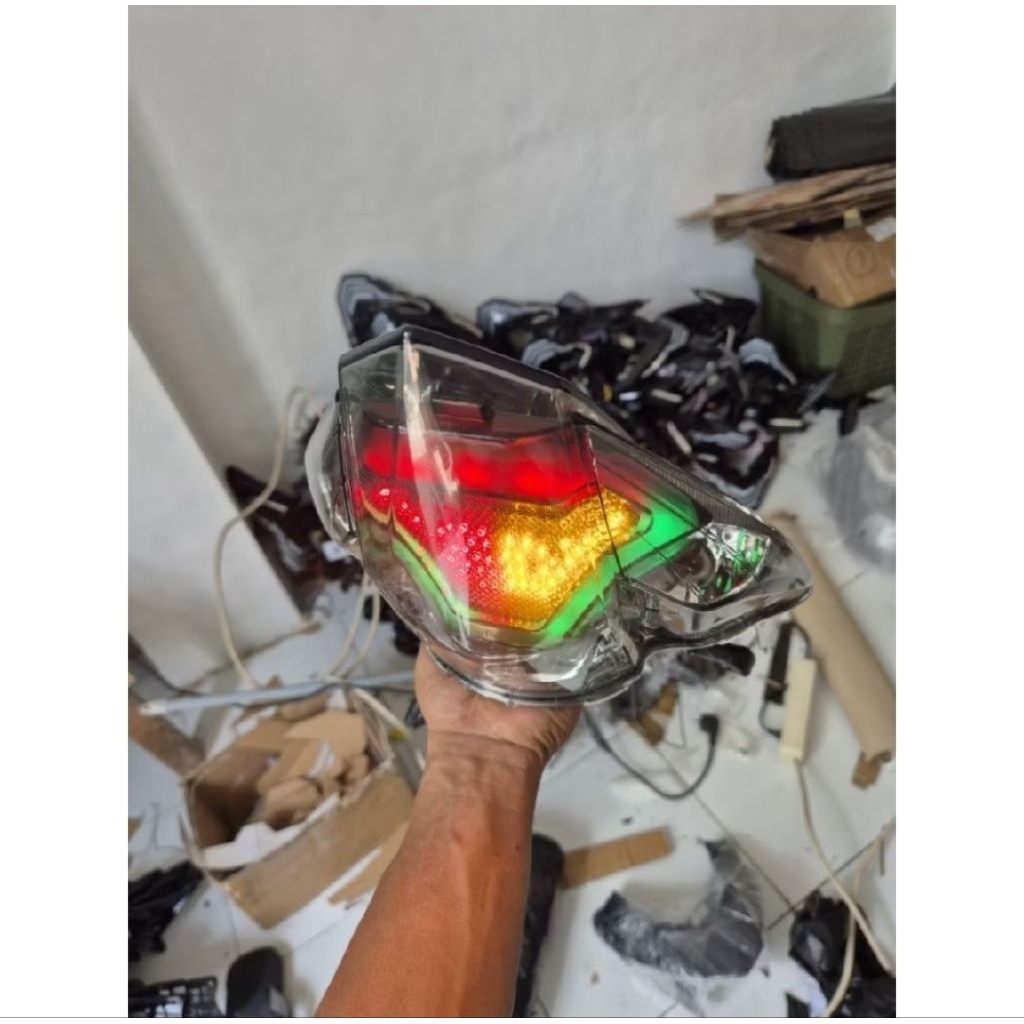 STOPLAMP YAMAHA JUPITER MX NEW 135 V3 CUSTOM RGB BLUETOOTH APP CONTROL PLUG AND PLAY SOCKET MOTOR GA