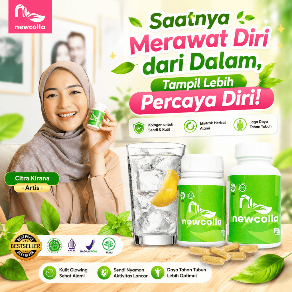 Newcolla Original BPOM | Suplemen Kesehatan Herbal Premium | Mengandung Ekstrak Ikan Gabus, Teripang
